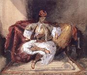 Eugene Delacroix Seated Turk Smoking Spain oil painting artist